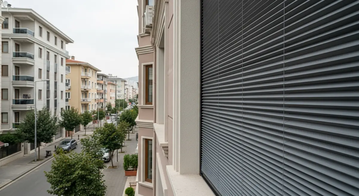 Doğantepe Akordiyon Sineklik Gizlilik İçin İnce Yapı İç Mekanı Dışarıdan Korur